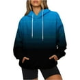 thumbnail image 4 of QUINDOS Women's Hoodies and Sweatshirts Drop Shoulder Sweatshirts for Women Plus Size Casual Crew Neck Long Sleeve Gradient Color Pullover Tops, 4 of 7