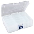 thumbnail image 2 of 14-Compartment Transparent Storage Box, Small Bead Organizers Plastic Storage Cases Bead Storage Containers Transparent with Hinged Lid and Rectangle Craft Supply Case, 2 of 9