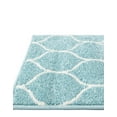 thumbnail image 6 of Unique Loom Trellis Frieze Collection Area Rug - Rounded (2' x 6' 1" Runner Light Blue/Ivory), 6 of 7