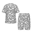 thumbnail image 1 of Lsque Ensemble de Pyjama Léger 2 Pcs en Coton Ajusté Motif Serpent pour Filles - TTG, 1 of 6