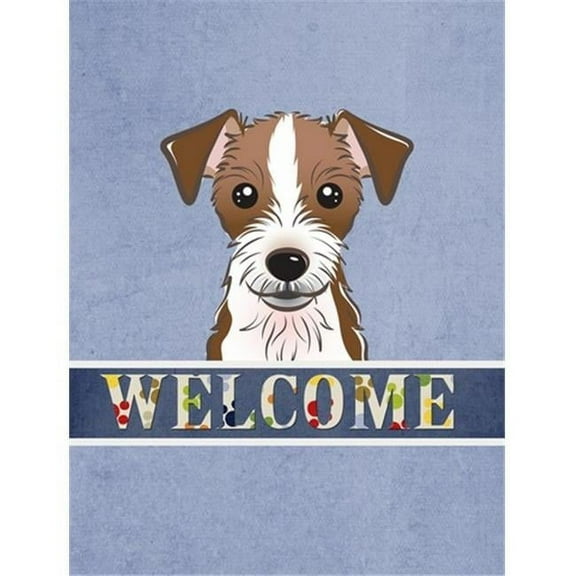 Jack Russell Terrier Welcome Flag Canvas House Size
