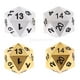 thumbnail image 1 of Paquete de de 20 caras D20 de aleación de zinc, cobre y plata para RPG MTG DND, accesorios de , accesorios DIY Hugo Dados de juego de 20 lados, 1 of 10