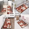 thumbnail image 6 of Kitchen Mats for Floor Kitchen Rugs Sets of 2 Non Slip Washable Brown Coffee Kitchen Rugs Anti Fatigue 47x17 Inch and 29x17, 6 of 6