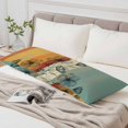 thumbnail image 4 of Floral Orange Body Pillow Cover, Pillowcase Protectors with Zipper, Breathable Decorative Throw Pillow Case Cover, Multicolor Striped Decadent Botanical Flower Pillow Shams for Couch Sofa 20x60Inch, 4 of 8