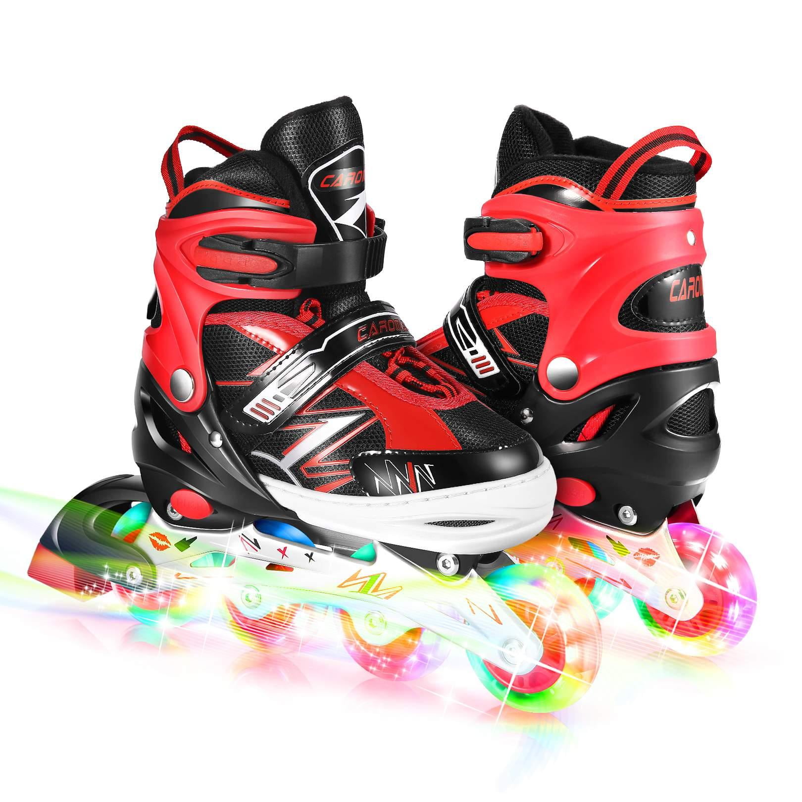 Details about   CAROMA Adjustable Inline Skates Roller Blades Unisex Adult/Kid Breathable Flash! 