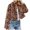 Brown, variant on Lovskoo 2024 Womens Winter Coats Casual Hooded Leopard Long Sleeve Fleece Faux Ladies Warm Faux Furry Long Coat Jacket Winter Hooded Outerwear Brown