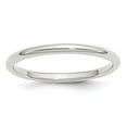 thumbnail image 3 of 925 Sterling Silver 2mm Comfort Fit Band Ring Size 7.5, 3 of 6