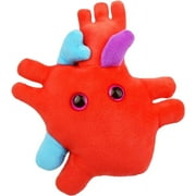 GIANTmicrobes Heart Organ Plush - Adorably Realistic Plush Heart Organ Educational Biology Gift Perfect Way to Say "I Love You!" Educational, Medical Get Well Soon Gift Perfect for Post-surgery