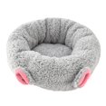 thumbnail image 2 of Cama de felpa suave para perros, ideal para gatos, cachorros y Pomerania. gris grande, 2 of 9