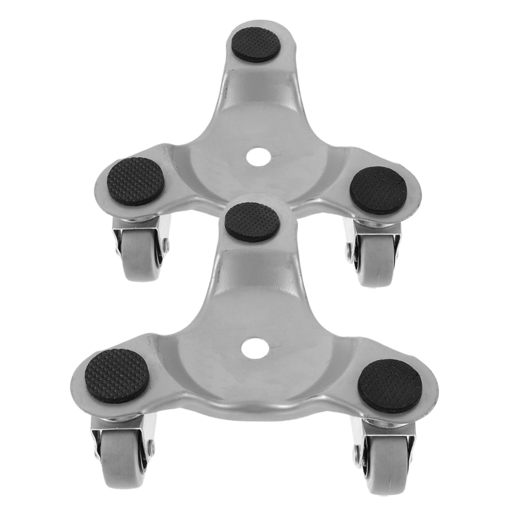 Masteelf 2pcs Furniture Mover Wheel Heavy Duty Furniture Mover Dolly Carbon Steel Dolly