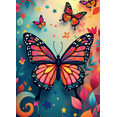 thumbnail image 4 of Colorful Butterfly and Floral Design Backdrop Banner for Parties Celebrations Photo Booth Decoration Background Spring Event Decoration, 4 of 4