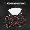 thumbnail image 6 of Goofa Eiffel Tower Pattern Triangle Square Tissue Box Cover, Modern PVC Leathe Facial Paper Holder,Decorative Holder/Organizer for Bathroom Vanity Countertop, 6 of 9