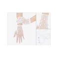 thumbnail image 3 of INSPIRE CHIC Women's Pearl Lace Gloves Female Full Finger Wrist Sleeves for Elegance Female Bridge Wedding Party Dating Prom Dress White3, 3 of 6