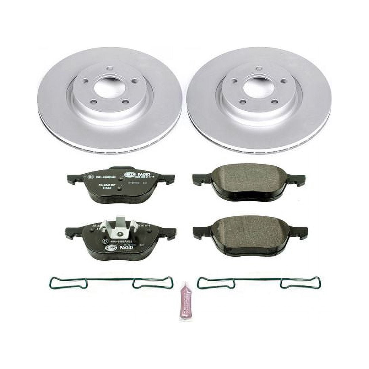 Power Stop Front Euro-Stop ECE-R90 Certified Brake Pad and Rotor Kit ESK4575