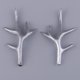 thumbnail image 2 of Un Par De Cornamentas De Los Ciervos De Simulación De Plata Para Decoraciones De Navidad Diy Sunnimix Antlers Christmas Headwear, 2 of 8