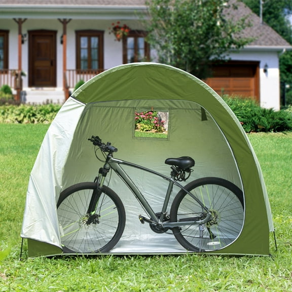 Tent,Fabric Bike Fabric Waterproof Shed Bike Shed 210d Fabric Bike Tent Bike Twirltide Shed Waterproof Bike 210d Ox Fabric Moweo Black