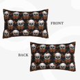 thumbnail image 2 of Sikiie Butterfly Skull Print Plush Pillow Cover, Wrinkle-proof and Stain-resistant Pillow Protector without Pillow Core, Home Decoration-16"x24", 2 of 6