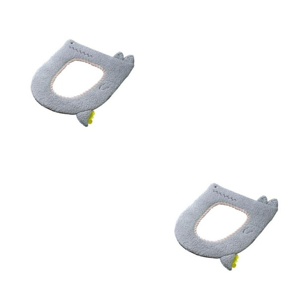 Asiento de inodoro Inteprter Tamaño compacto Diseño grueso Calentador de invierno Transpirable Lavable