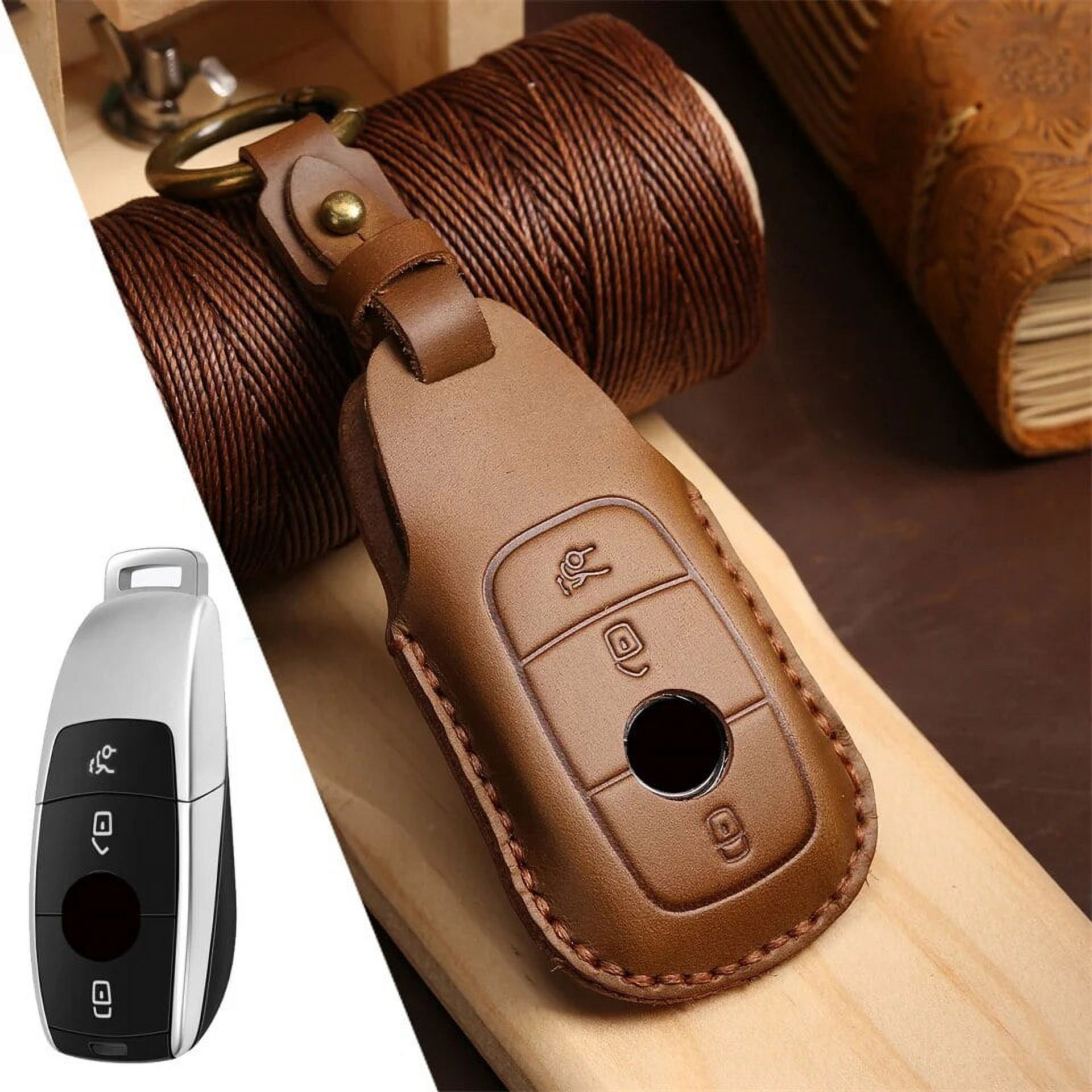 Car Key Fob Case Cover Protector For Mercedes Benz E C G M R S Class W204 W212 W176 GLC CLA GLA AMG Car Accessories Keychain