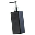 thumbnail image 1 of Botella dispensadora de loción de vidrio con bomba, botella de lujo para gel de ducha y champú, recargable. Negro, 1 of 6