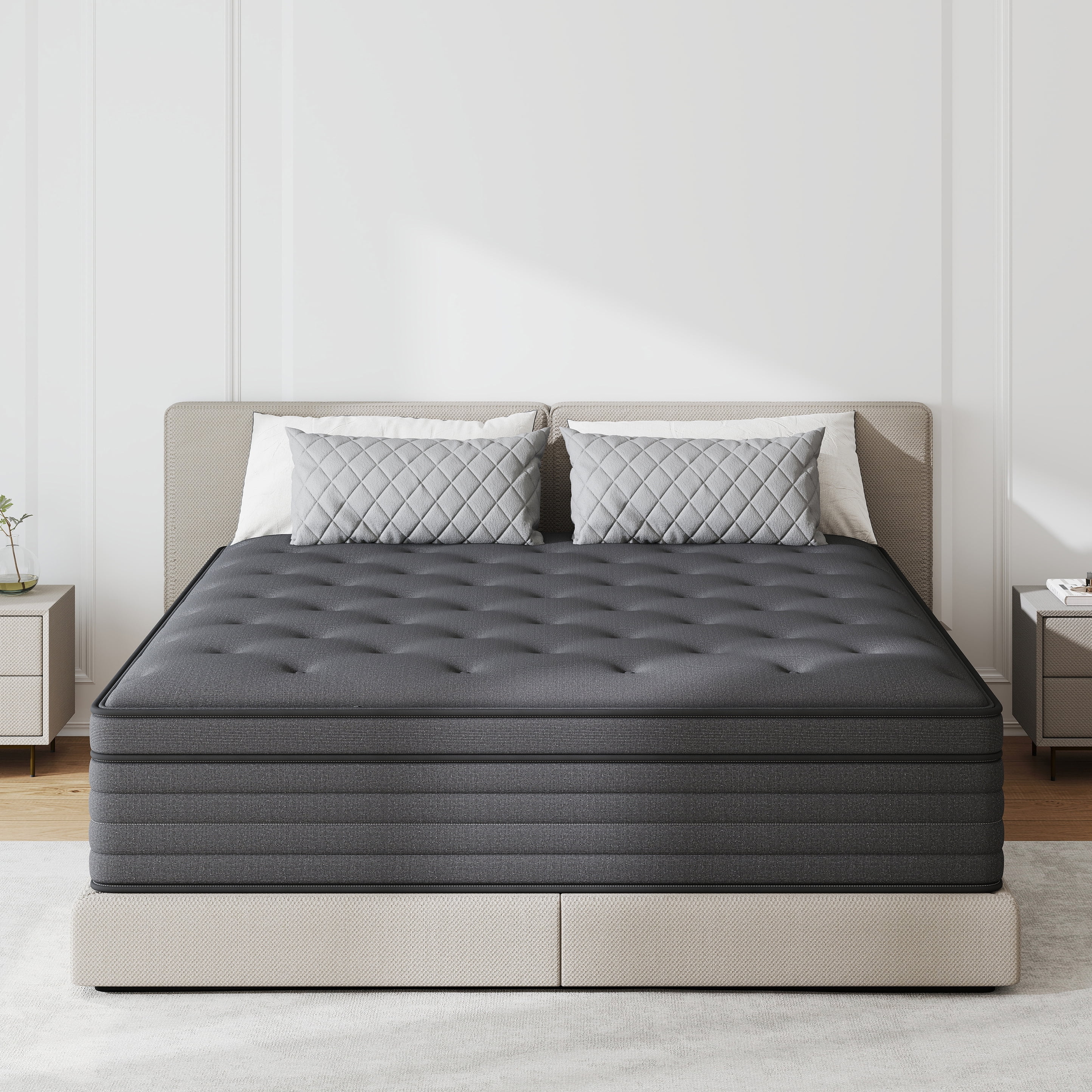 lemontalking 14" Full Mattress Gel Memory Foam Spring Hybrid Mattress in a Box