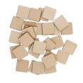 thumbnail image 1 of 30x Rustic Unpainted Wooden Plaque Slice For Modeling Embellishments 2cm 20x20mm, 1 of 10
