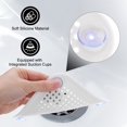 thumbnail image 3 of Uxcell 2packs Shower Drain Hair Catcher Square Drain Strainer for Bathtub, White, 3 of 5