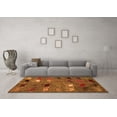 thumbnail image 3 of Ahgly Company Indoor Square Abstract Orange Modern Area Rugs, 7' Square, 3 of 4