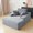 Gray, variant on Magic Home Oversized Chaise Lounge Chair Indoor Furniture with Back Cushion, Pillows, Cloud Plush Corduroy Upholstered Sofa Bed for Living Room, Bedroom, No Assembly Required, Light Gray