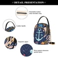 thumbnail image 4 of FORMRS Crossbody Bag for Women Quilted Travel Shoulder Cell Phone Purse with Chain Strap Handbag, Blue Anchor, 4 of 7