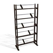 Leslie Dame CD/DVD Wall Rack Multimedia Cabinet in Walnut - Walmart.com