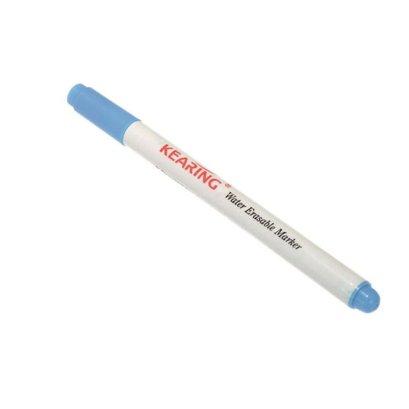 1 pieza de 0,8 mm, de tela borrable con agua, bolígrafo de tinta textil para artesanía de patchwork, azul