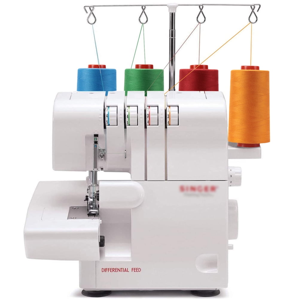 New brothread 4 Large Cones of Polyester Sewing Serger Quilting Thread - 5500Y (5000M) - White