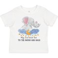 thumbnail image 3 of Inktastic My Tia Loves me to the Moon and Back Elephant Family Boys or Girls Toddler T-Shirt, 3 of 5