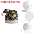 thumbnail image 6 of Cauagu Watercolor Tropical Flowers for Adult Christmas Hat,1-Pack Xmas Holiday Hat Santa Hat for Women & Men Festive Headwear Accessories Fit for Christmas/New Year/Party, 6 of 6