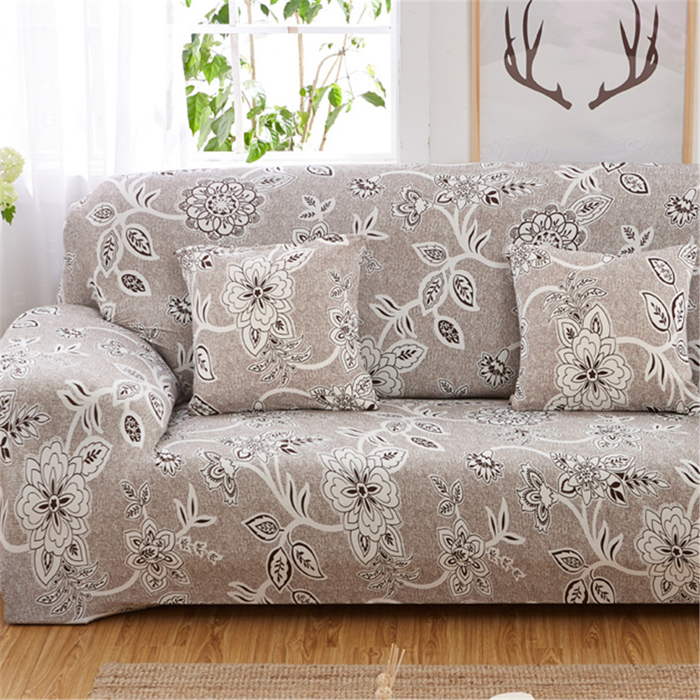 Stretch Spandex Fabric Full Cover Antiskid Sofa Cover with Big Elastic