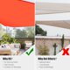 thumbnail image 5 of Yescom 11 Ft 97% UV Block Triangle Sun Shade Sail Heavy Duty HDPE Canopy Garden Yard, 5 of 10