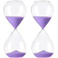 thumbnail image 1 of Reloj de Arena VentDepot Sala de Espera GlassWavePurple 2Pzas 60min Morado Borosilicato/Arena, 1 of 1