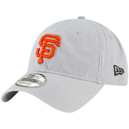 San Francisco Giants Classic Football - San Francisco Giants New Era Core Classic Twill 9TWENTY Adjustable Hat - Gray - OSFA