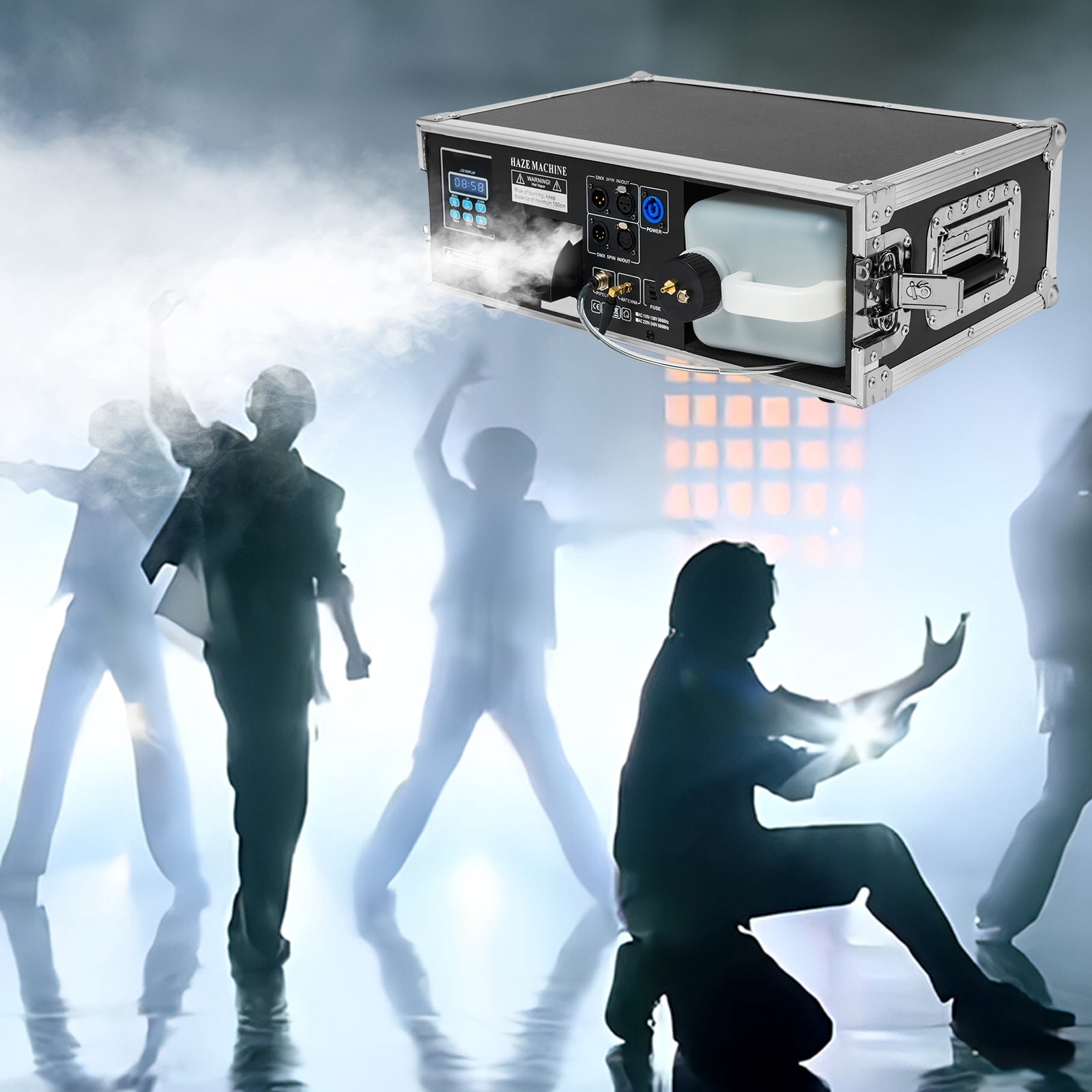1500W Smoke Machine for Concerts and Performances, LCD Control, Adjustable Fog Volume, Anti-slip Feet for Stability