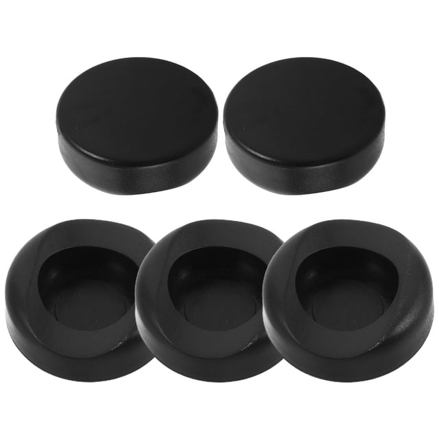 TEHAUX 5Pcs Plastic Alto Saxophone Thumb Rest Cushion Black Saxophone Button for Repair and Replacement