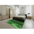 thumbnail image 4 of Ahgly Company Indoor Round Patterned Deep Emerald Green Area Rugs, 5' Round, 4 of 6