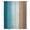 Turquoise Brown, variant on Pink Gray Ombre Sheer Curtains 72 Inches Long, Vintage Country Wooden Light Filering Curtains, Breathable Simi Curtain Privacy Drapes for Living Room Bedroom Lightweight Window Treatment
