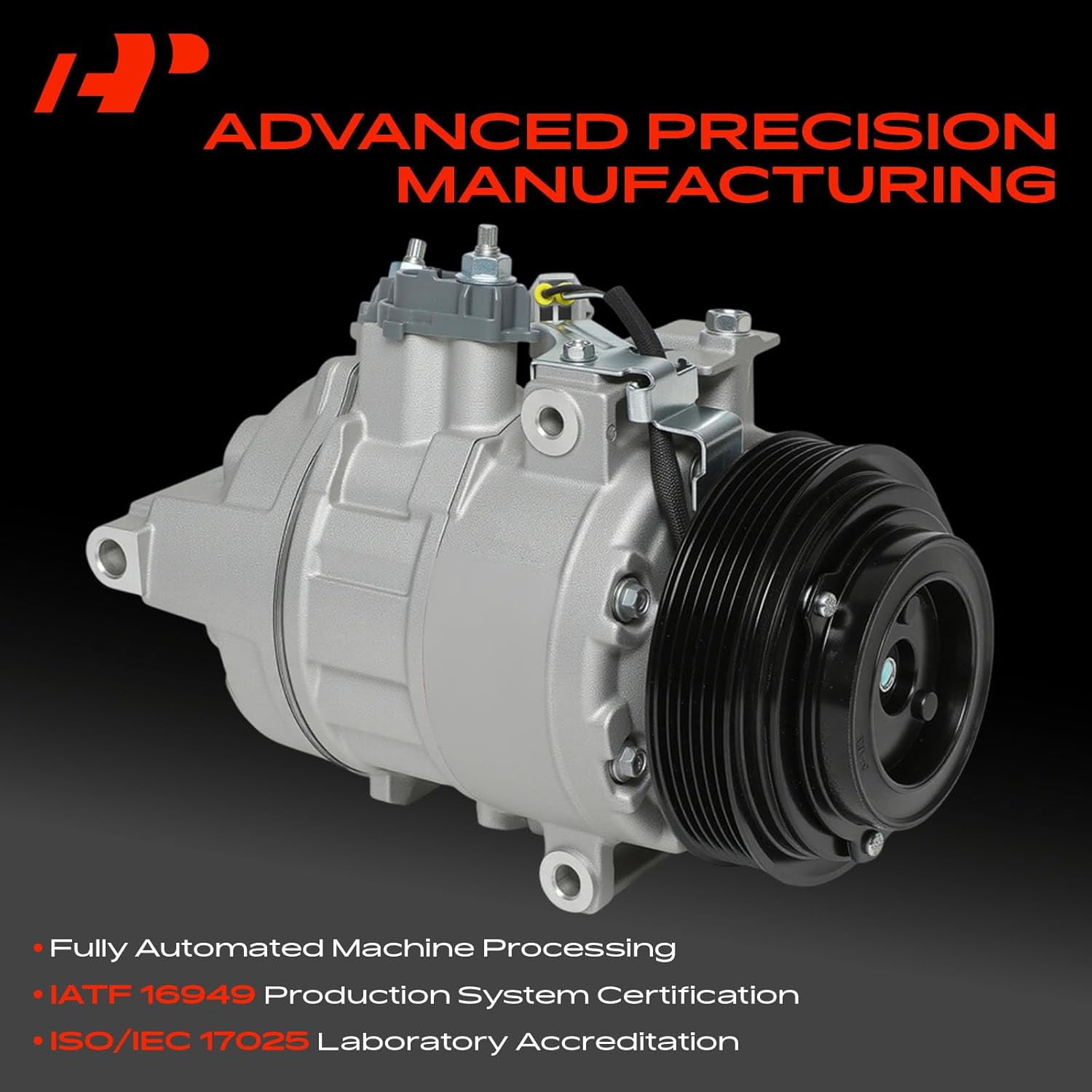 A-Premium Air Conditioner AC Compressor with Clutch Compatible with Ram 1500 5.7L 2014-2018, Ram 1500 Classic 5.7L 2014-2014, 7SBH17C Style