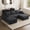 Light Gray, variant on Wiilayok 108" Oversized Modular Sectional Sofa with 2 Movable Ottomans, U-Shaped Deep Seat Boneless Corduroy Cloud Couch for Living Room, No Assembly, Light Brown
