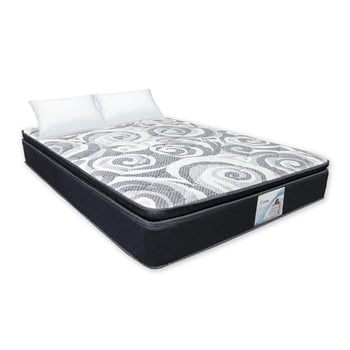 Paquete Colchón matrimonial Core con Euro Top y 2 almohadas, firmeza media