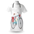 thumbnail image 3 of Bicycle Apron Classic Touring Bike with Derailleur and Saddlebags Healthy Active Lifestyle Travel, Unisex Kitchen Bib Apron with Adjustable Neck for Cooking Baking Gardening, Multicolor, by Ambesonne, 3 of 3