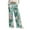 Sky Blue, variant on Women's Fashion Casual Loose Printed Wide-Leg Sports Pants with Christmas Print, Comfortable Home and Outdoor Wear, Elastic Waist with Drawstring for Easy Fit, Light Blue, L