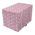 thumbnail image 1 of Cupcakes Dog Crate Cover, Pastry Arrangement Muffins and Macaroon Cookies, Easy to Use Pet Kennel Cover Small Dogs Puppies Kittens, 7 Sizes, Pink Multicolor, by Ambesonne, 1 of 6