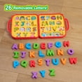 thumbnail image 2 of Sesame Street Elmo’s Learning Letters, 26 Removable Letters, ABC Spelling Activity Set with Molded Plastic Carrying Case, Ages 2+, 2 of 8